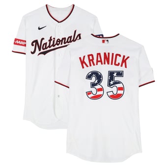 Max Kranick Washington Nationals Player-Issued #35 White Nike Jersey vs. Pittsburgh Pirates on July 4, 2026