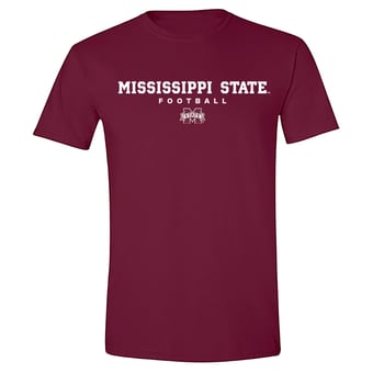 Unisex Maroon Mississippi State Bulldogs NIL Pick-A-Player Football Shirsey T-Shirt