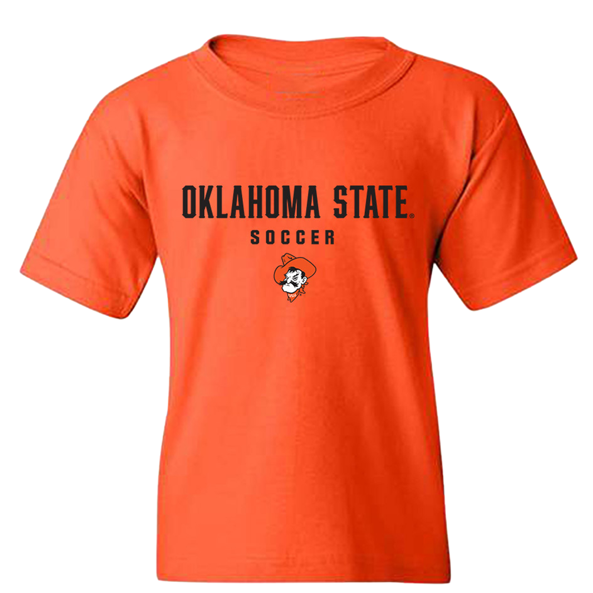 Youth Orange Oklahoma State Cowboys NIL Pick-A-Player Women's Soccer Shirsey T-Shirt