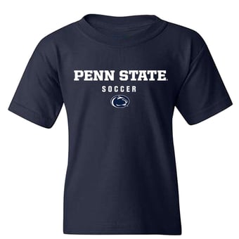 Youth Navy Penn State Nittany Lions NIL Pick-A-Player Women's Soccer Shirsey T-Shirt