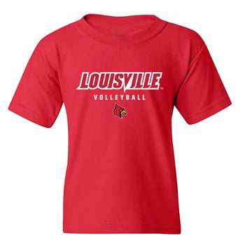 Youth Red Louisville Cardinals NIL Pick-A-Player Women's Volleyball Shirsey T-Shirt