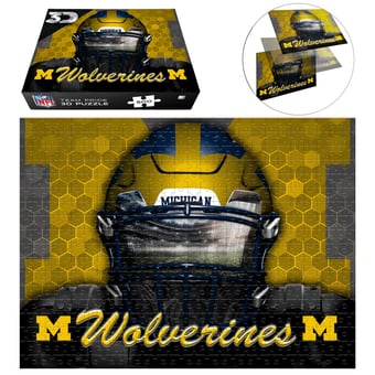 Michigan Wolverines 18" x 24" 3D Lenticular Facemask Puzzle