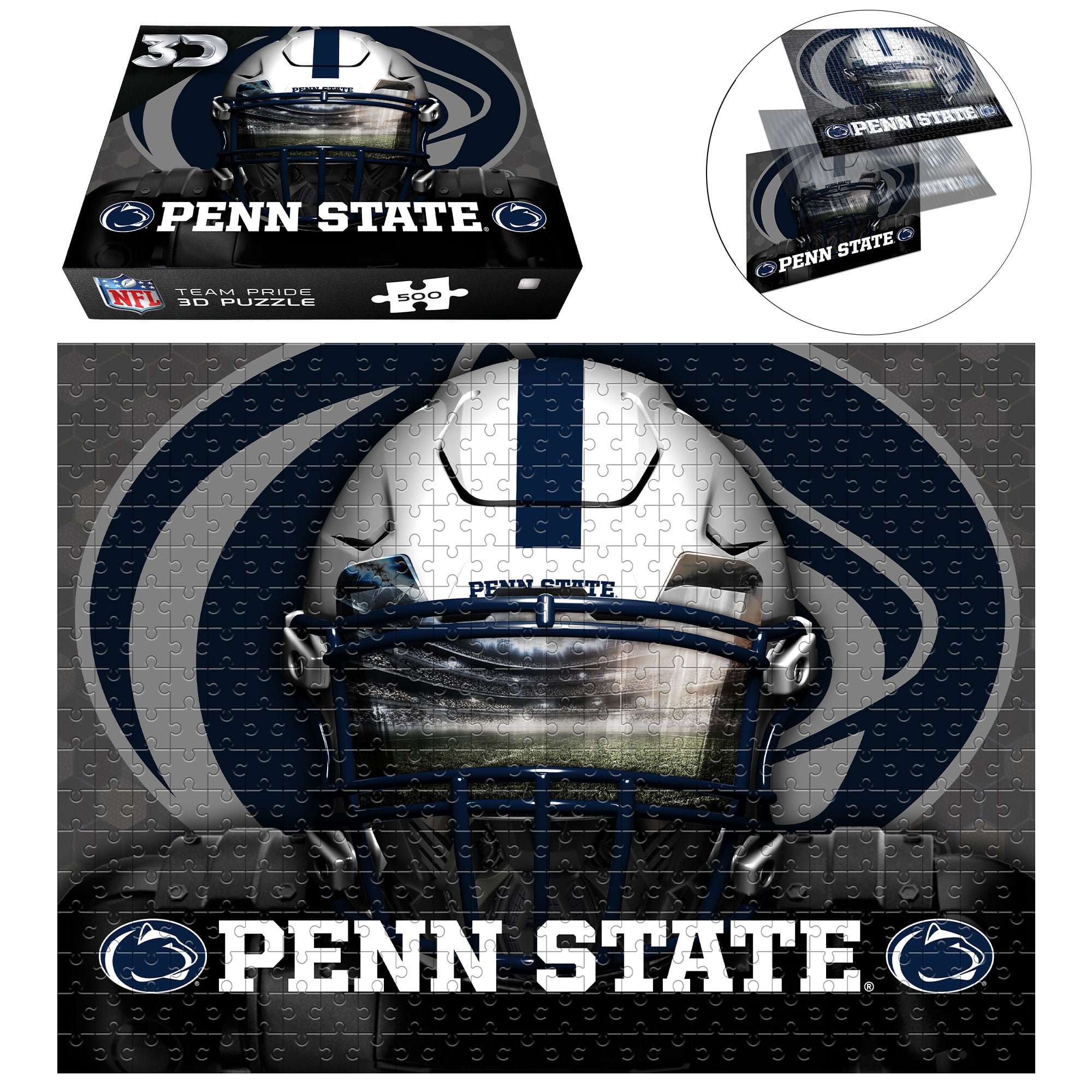 Penn State Nittany Lions 18" x 24" 3D Lenticular Facemask Puzzle