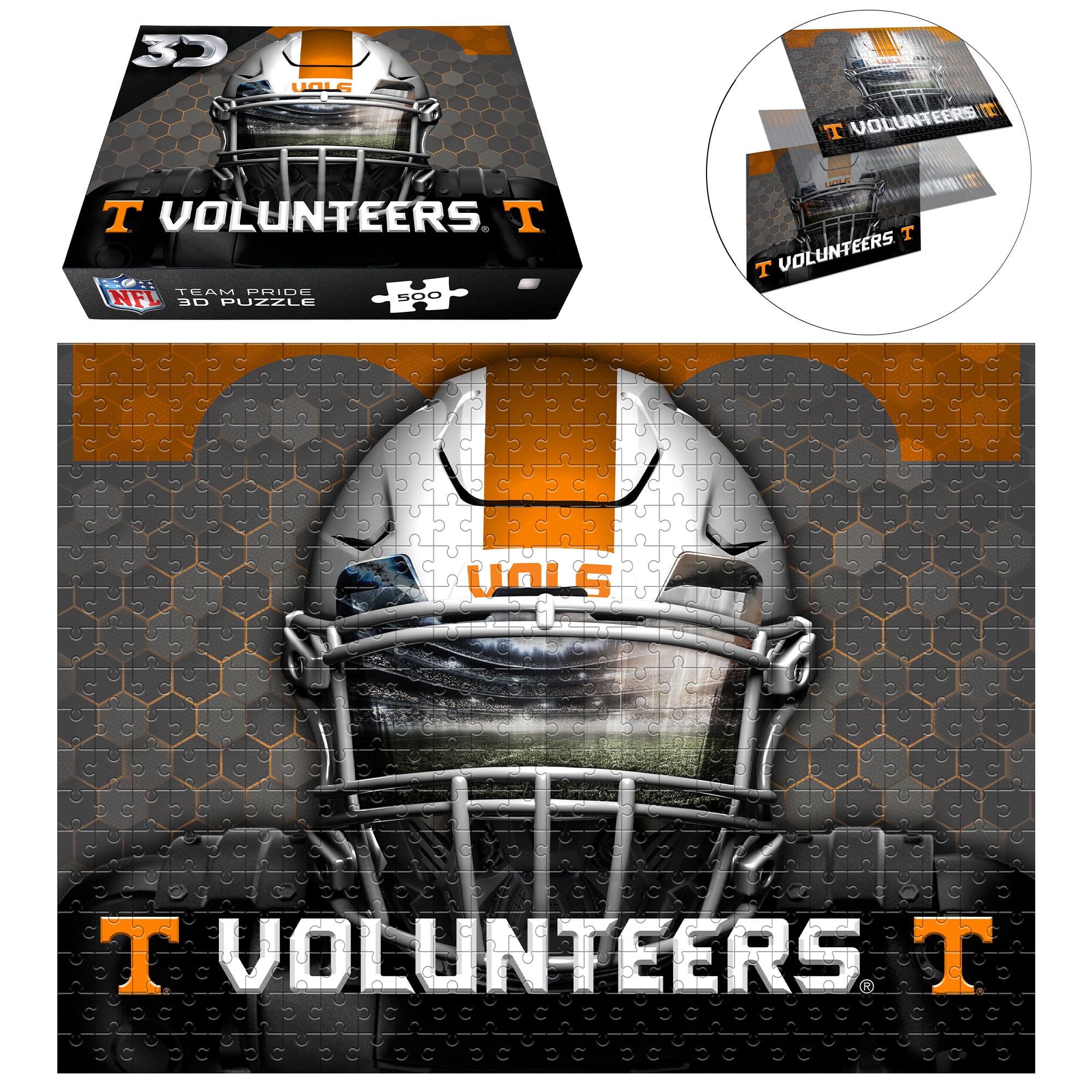 Tennessee Volunteers 18" x 24" 3D Lenticular Facemask Puzzle