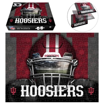 Indiana Hoosiers 18" x 24" 3D Lenticular Facemask Puzzle