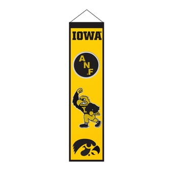 Iowa Hawkeyes 8" x 32" Icons Banner