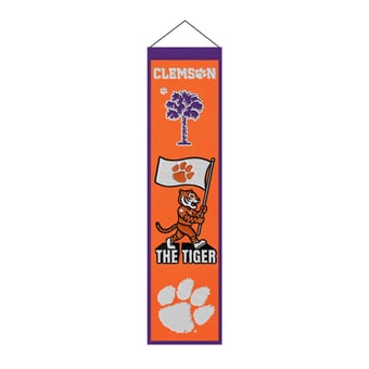 Clemson Tigers 8" x 32" Icons Banner