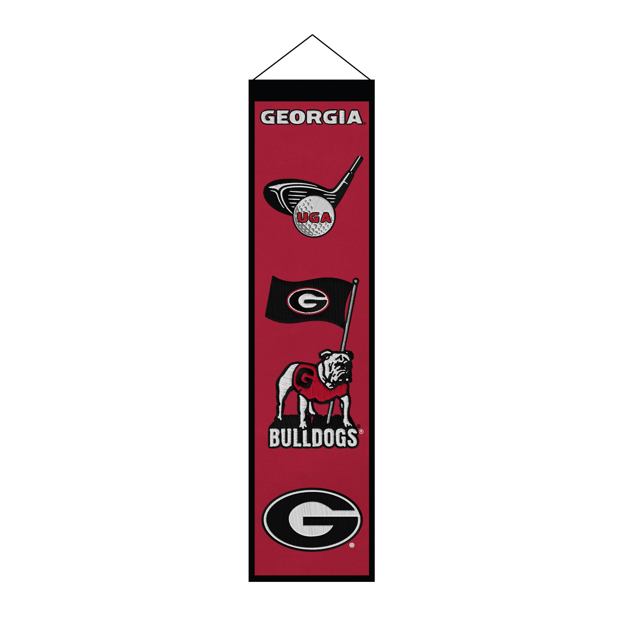 Georgia Bulldogs 8" x 32" Icons Banner