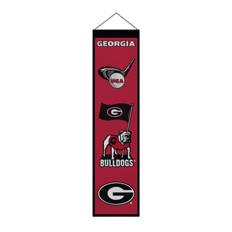 Georgia Bulldogs 8" x 32" Icons Banner
