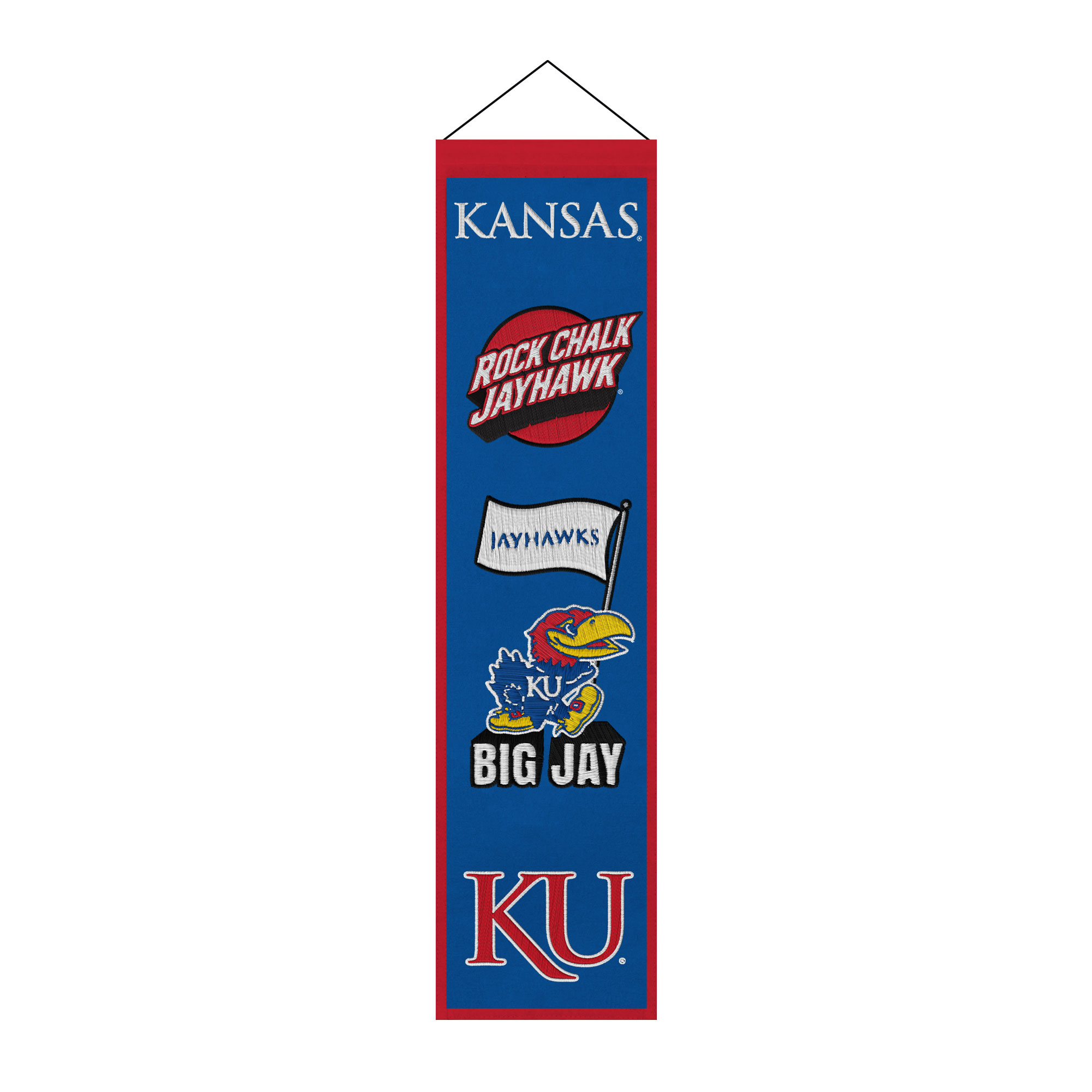 Kansas Jayhawks 8" x 32" Icons Banner