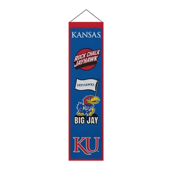Kansas Jayhawks 8" x 32" Icons Banner