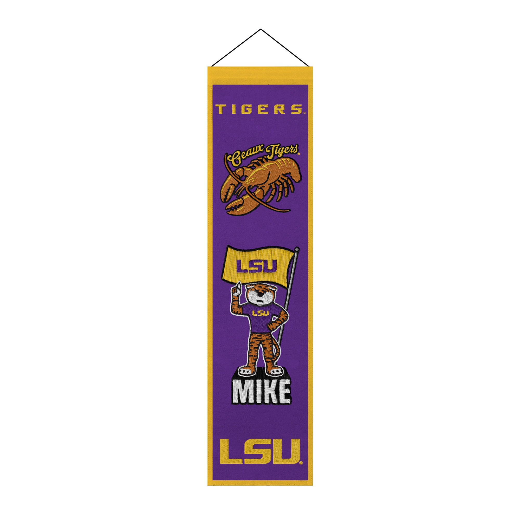 LSU Tigers 8" x 32" Icons Banner