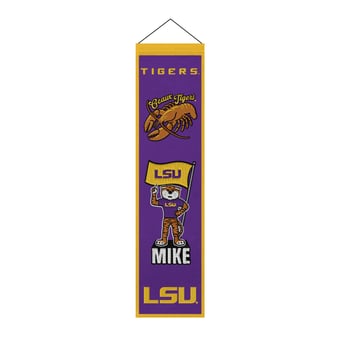 LSU Tigers 8" x 32" Icons Banner