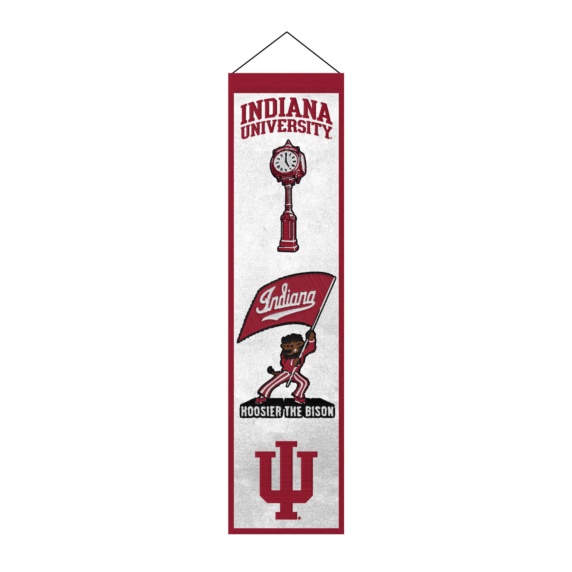 Indiana Hoosiers 8" x 32" Icons Banner