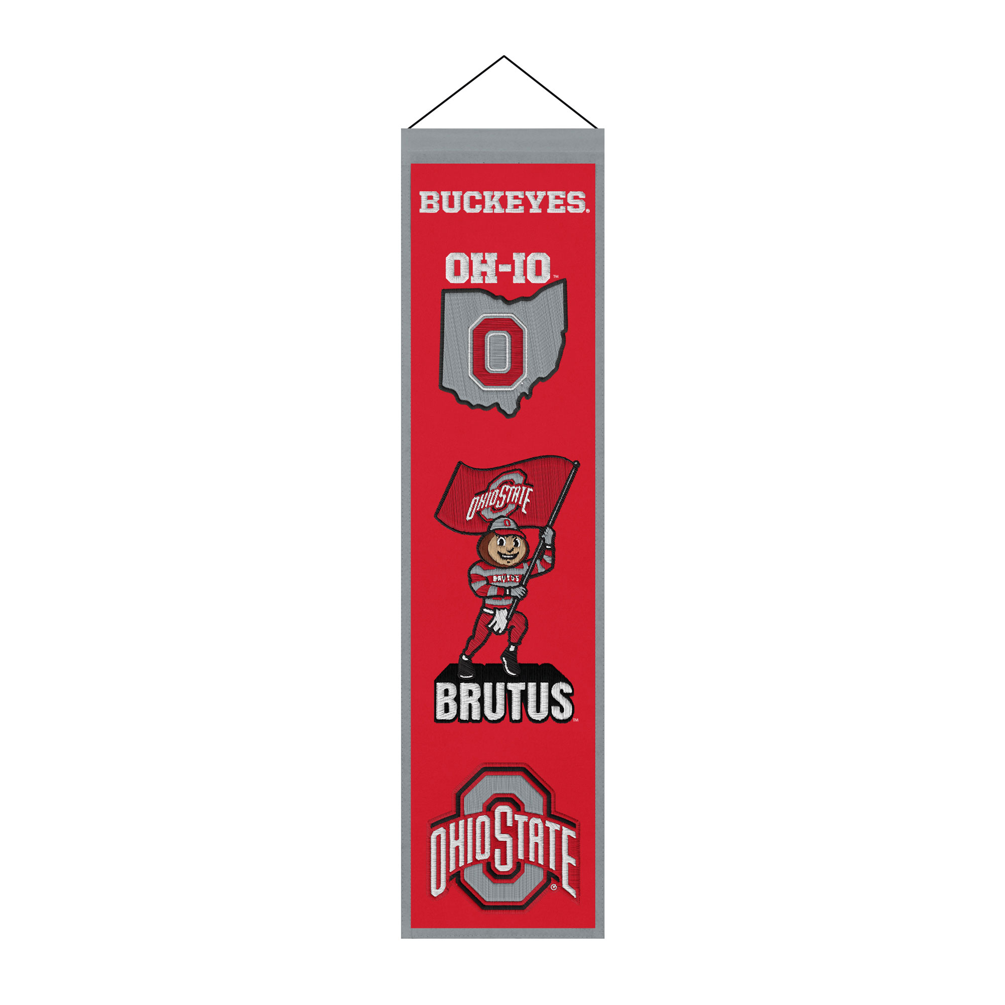 Ohio State Buckeyes 8" x 32" Icons Banner