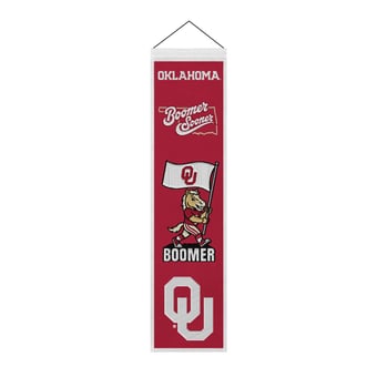 Oklahoma Sooners 8" x 32" Icons Banner