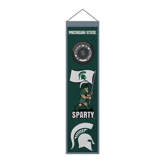 "Michigan State Spartans 8"" x 32"" Icons Banner"