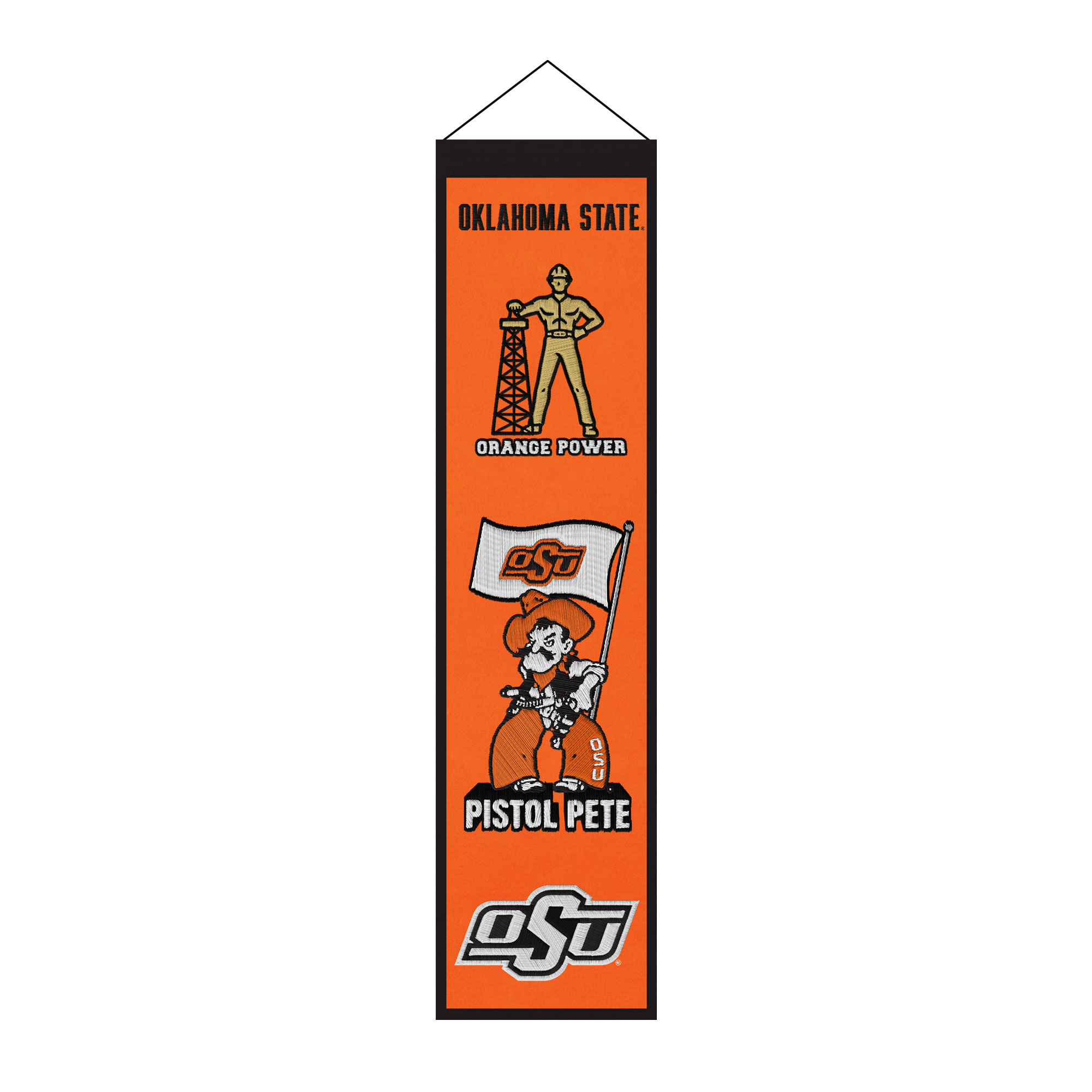 Oklahoma State Cowboys 8" x 32" Icons Banner