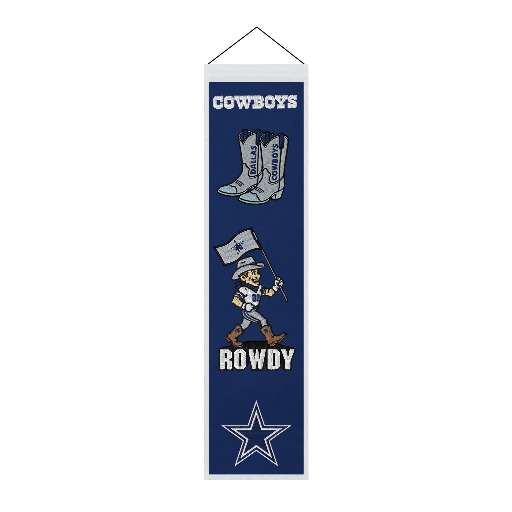 Dallas Cowboys 8″ x 32″ Icons Banner