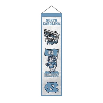 North Carolina Tar Heels 8" x 32" Icons Banner