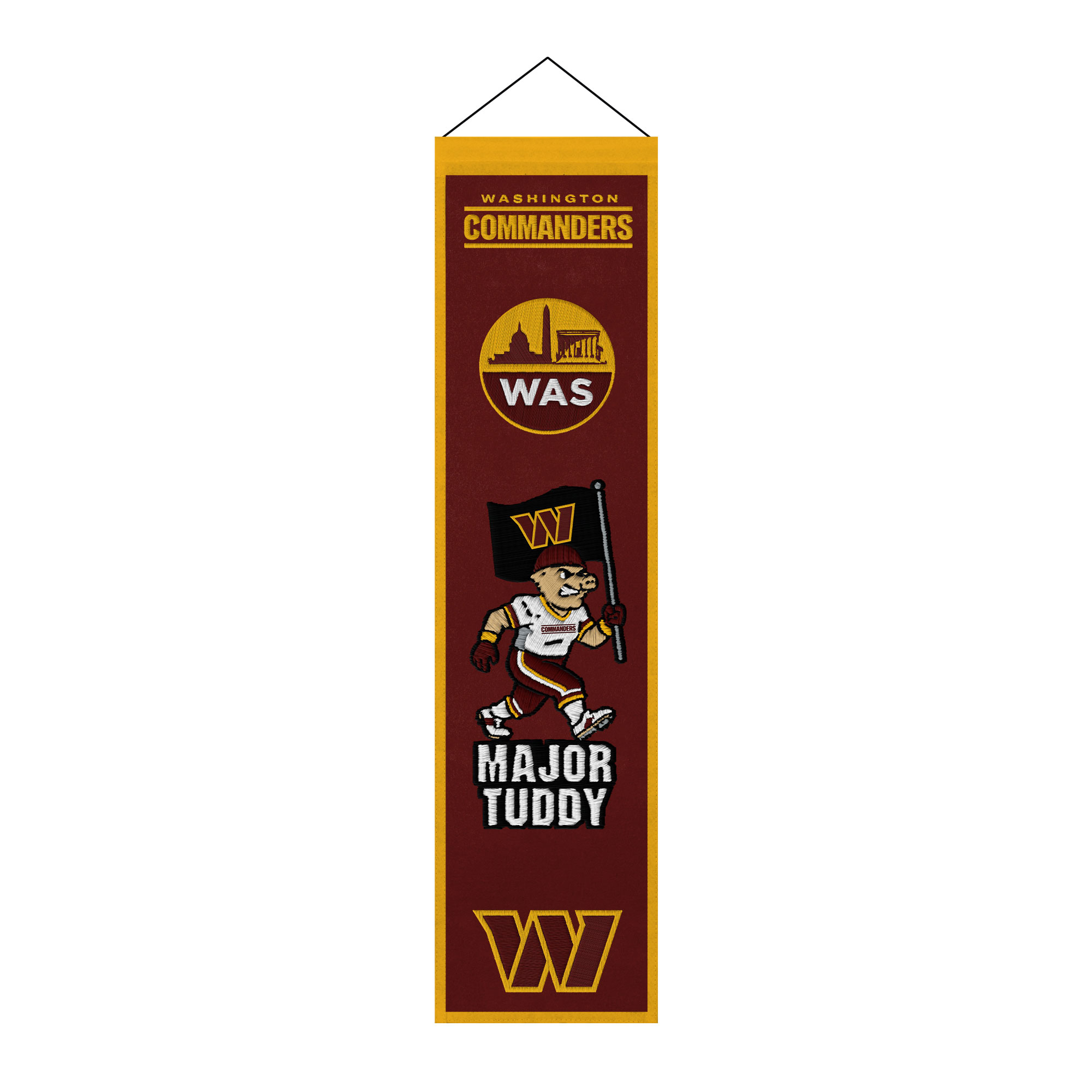Washington Commanders 8" x 32" Icons Banner