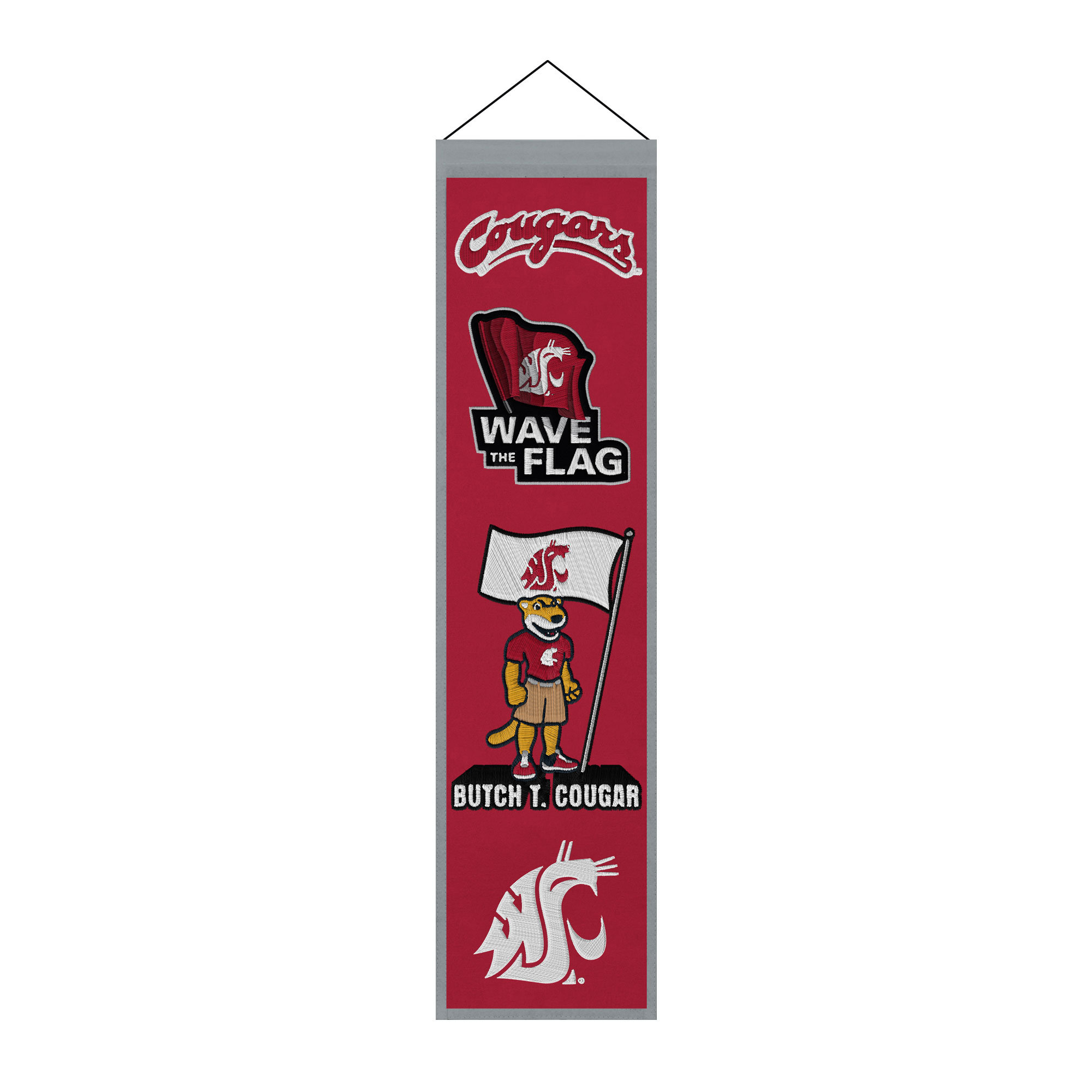Washington State Cougars 8" x 32" Icons Banner