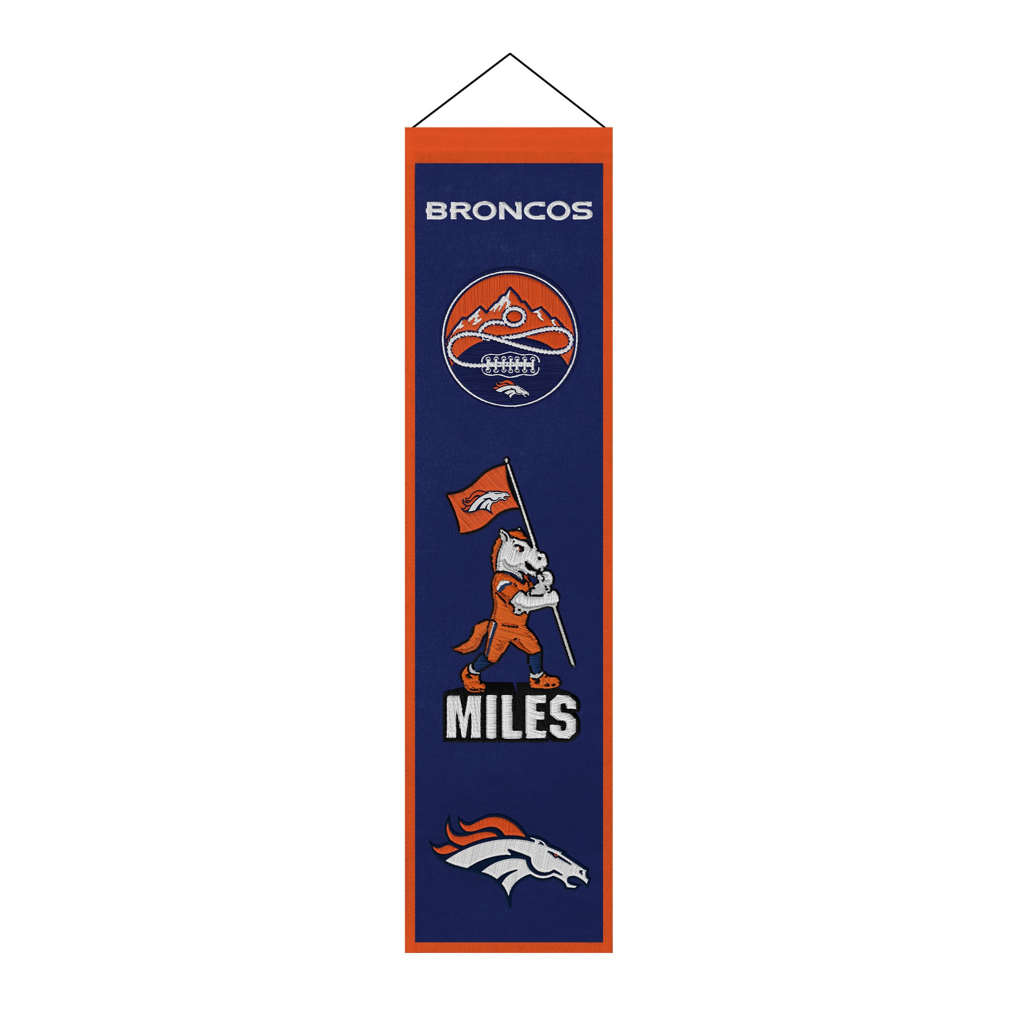 Denver Broncos 8" x 32" Icons Banner