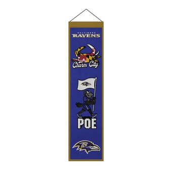 Baltimore Ravens 8" x 32" Icons Banner