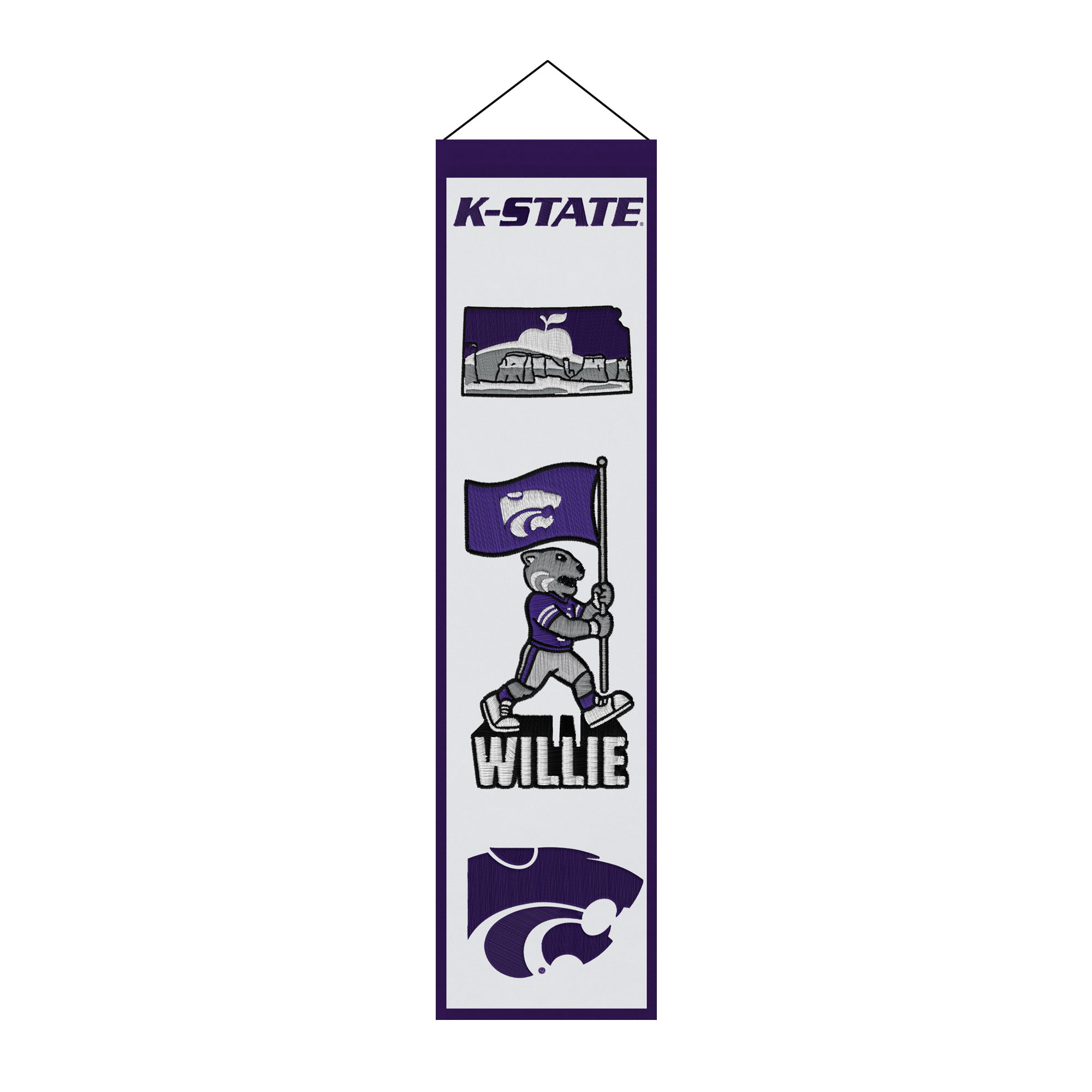 Kansas State Wildcats 8" x 32" Icons Banner