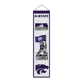 Kansas State Wildcats 8" x 32" Icons Banner