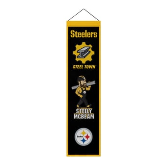 "Pittsburgh Steelers 8"" x 32"" Icons Banner"