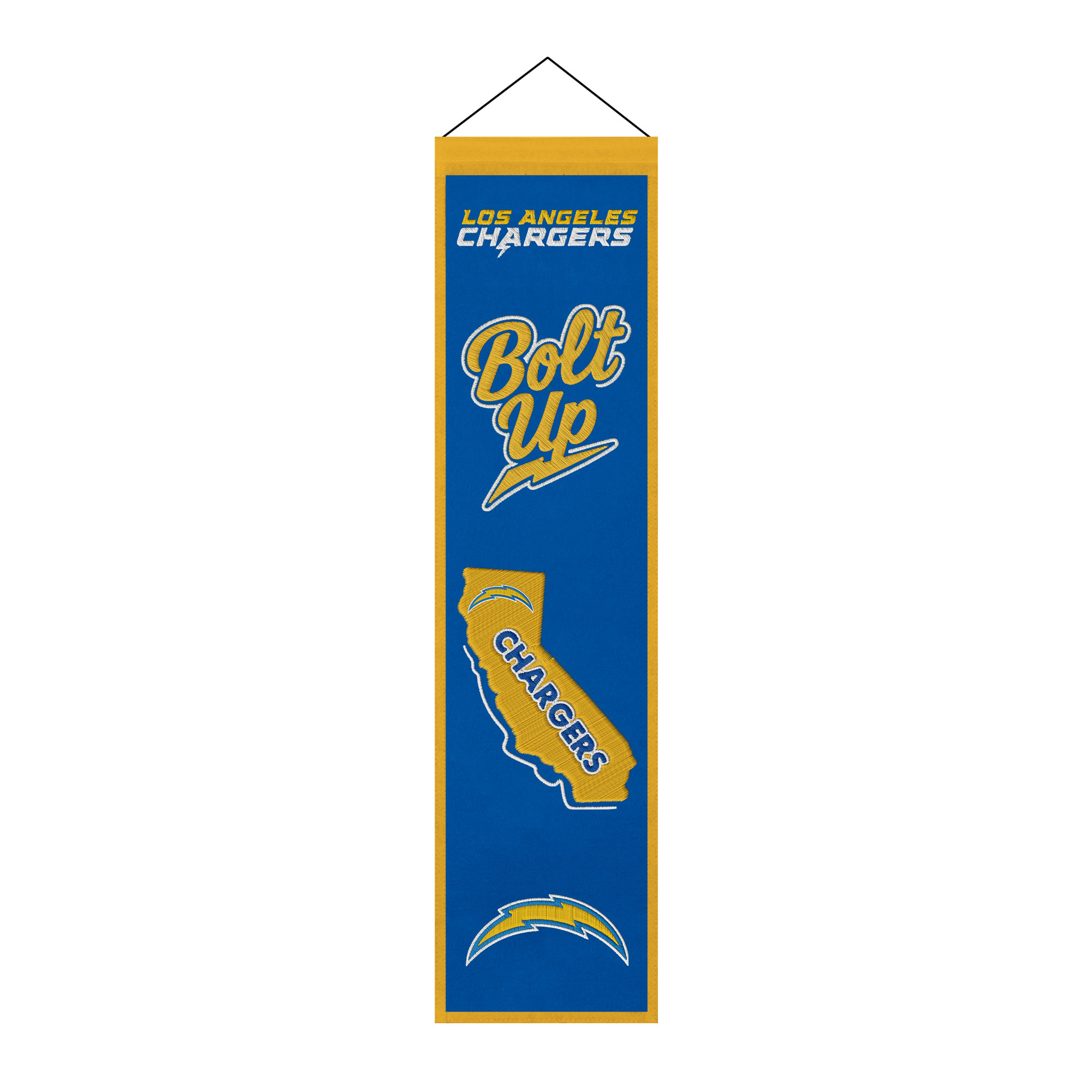 Los Angeles Chargers 8" x 32" Icons Banner