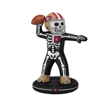 San Francisco 49ers 7' Inflatable Skeleton Quarterback
