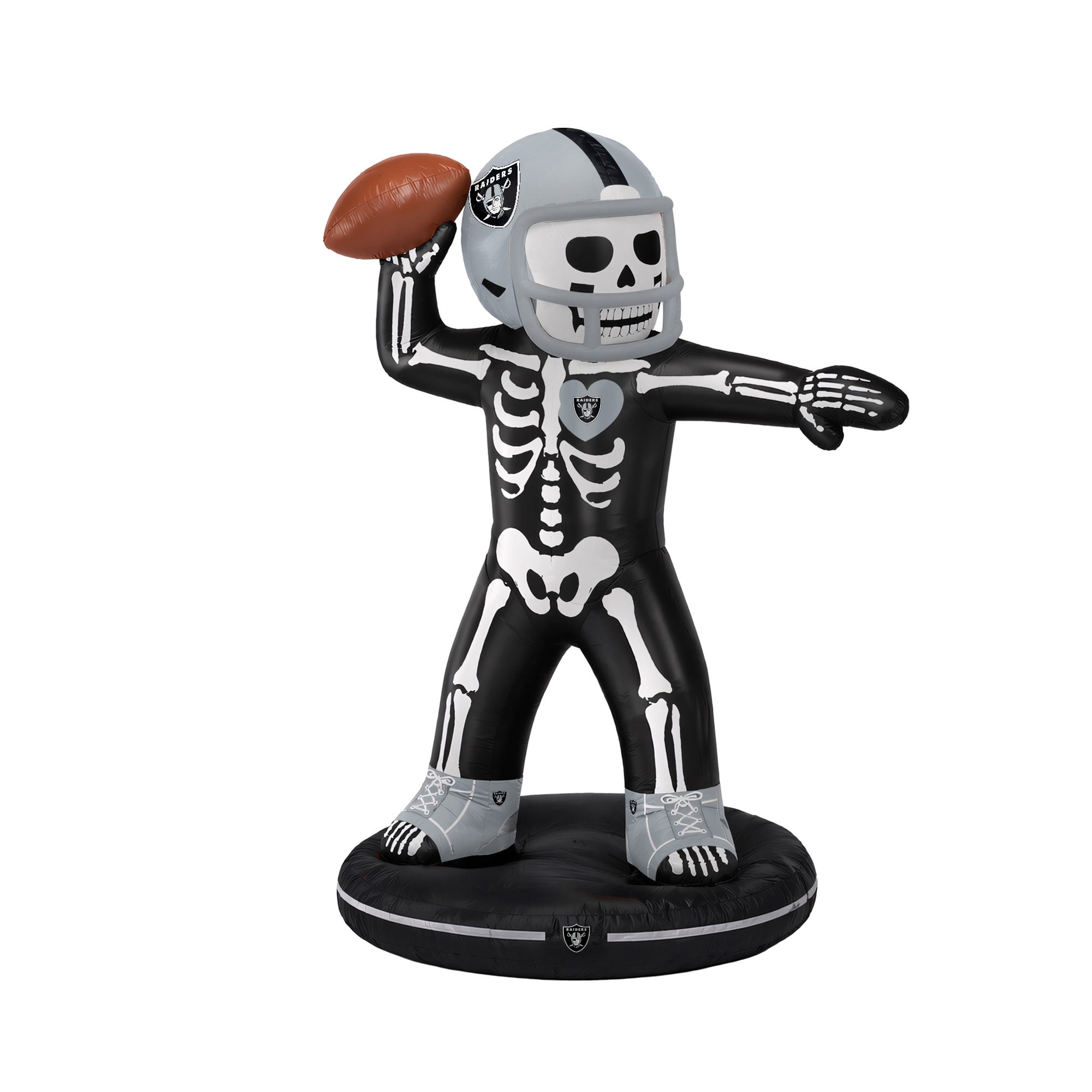Las Vegas Raiders 7' Inflatable Skeleton Quarterback