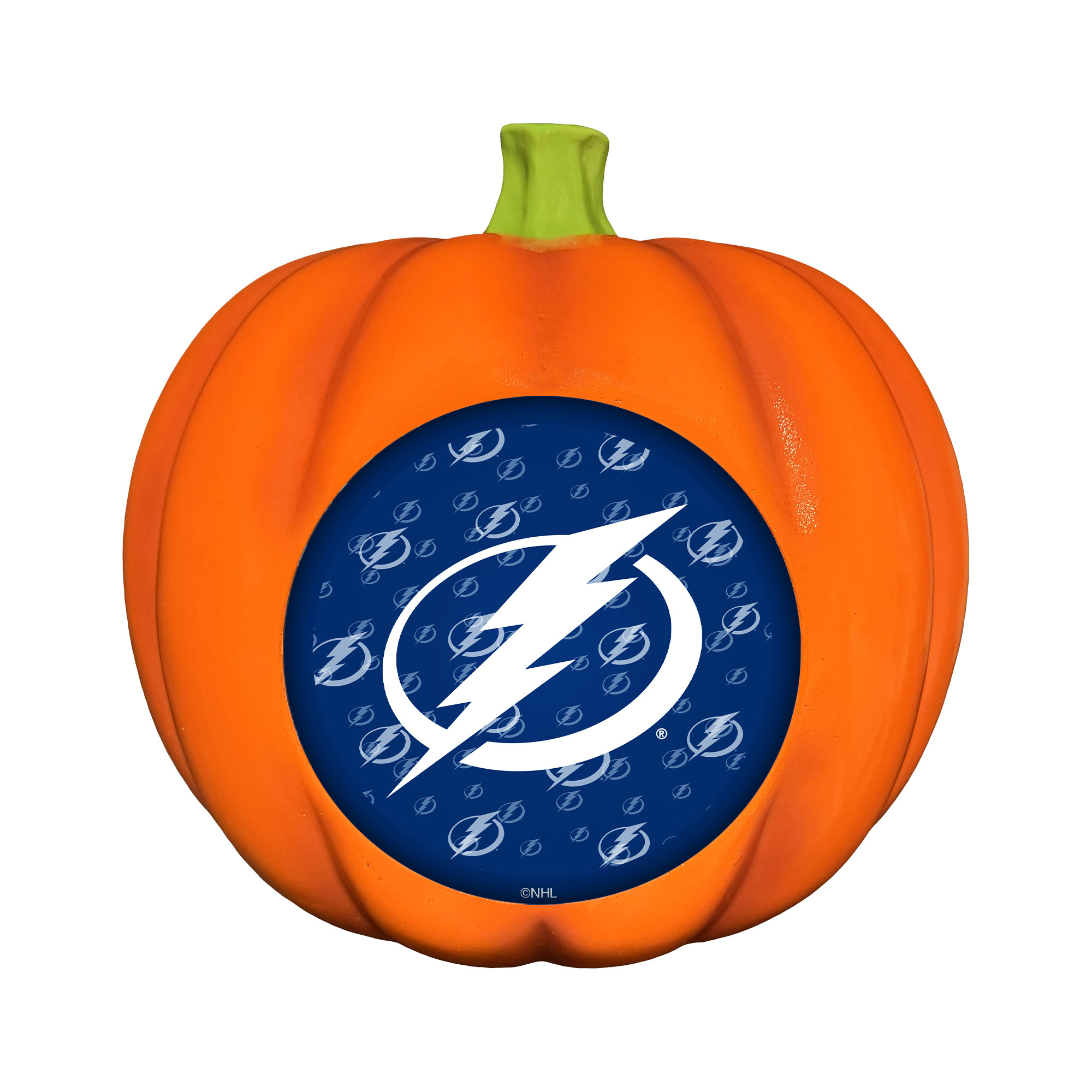 Tampa Bay Lightning 10" LED 3D Logo Resin Pumpkin