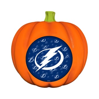 Tampa Bay Lightning 10" LED 3D Logo Resin Pumpkin