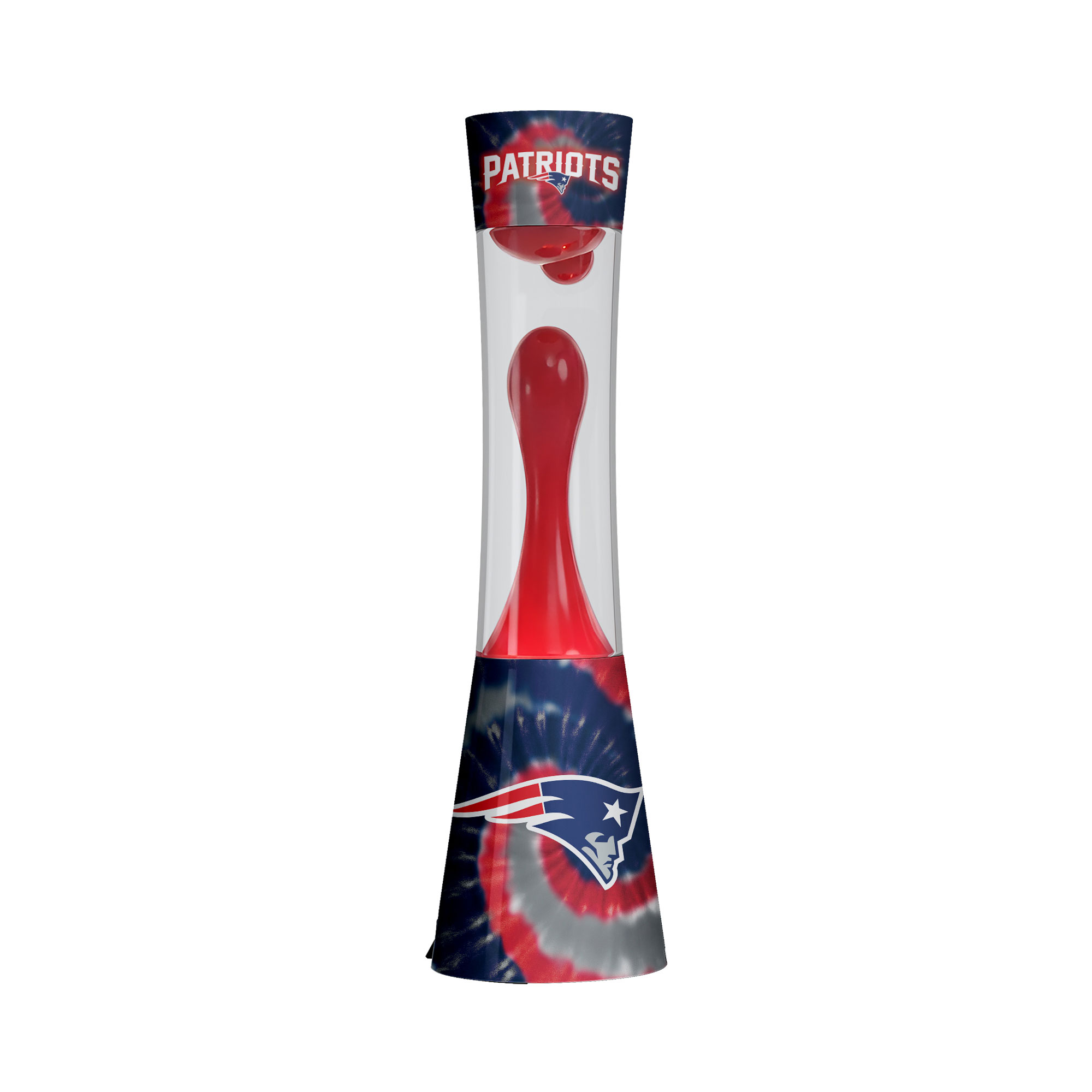 New England Patriots 17" Tie-Dye Magma Lamp with Bluetooth Speaker