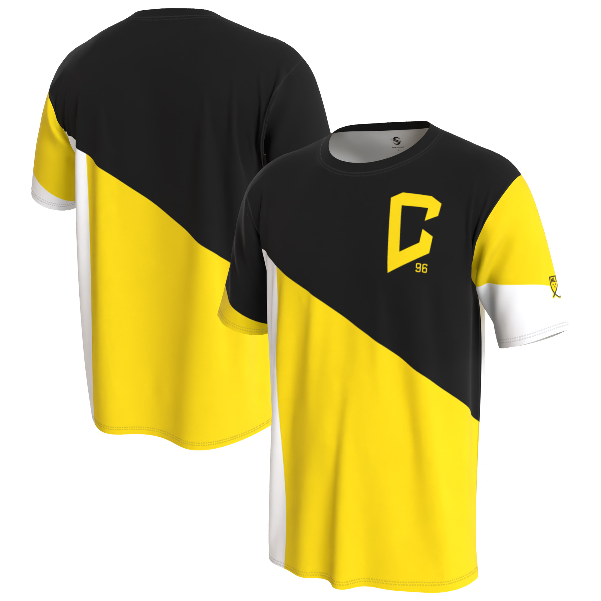 Men’s ProSphere Black/Yellow Columbus Crew Patchwork T-Shirt Men’s ProSphere Black/Yellow Columbus Crew Patchwork T-Shirt