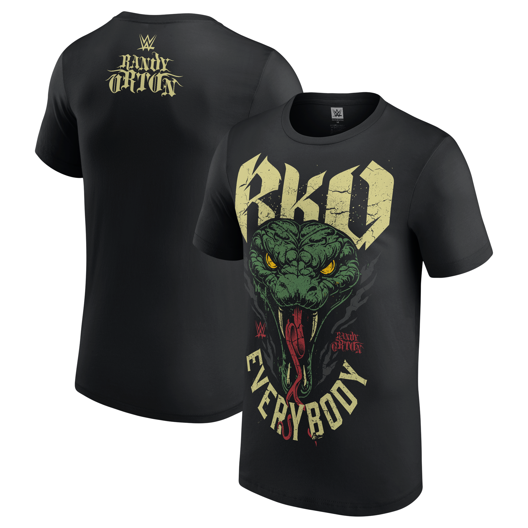 Men's Black Randy Orton RKO Everybody Viper T-Shirt