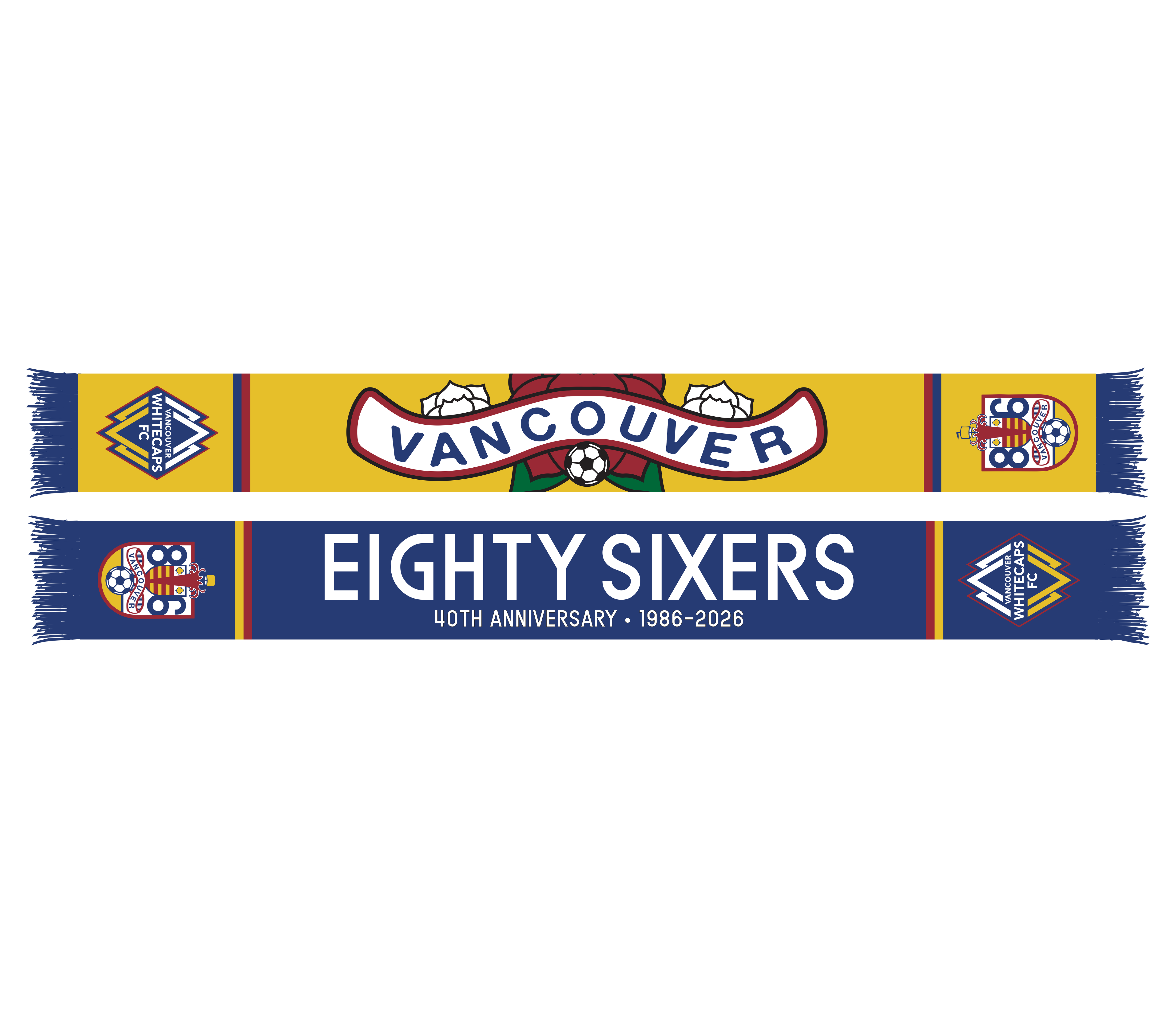 Vancouver Whitecaps FC 2026 Archive Jersey Hook Scarf