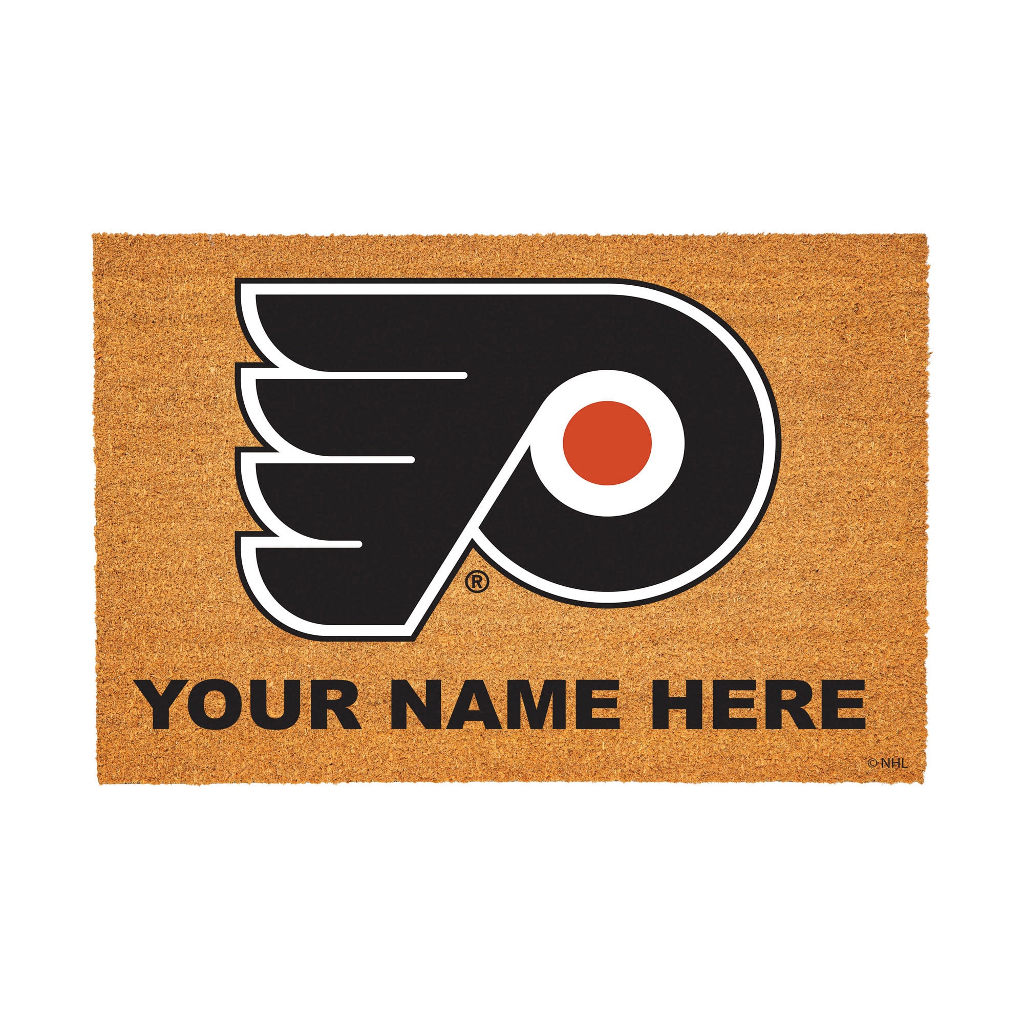 Philadelphia Flyers 24" x 36" Team Logo Personalized Coir Door Mat