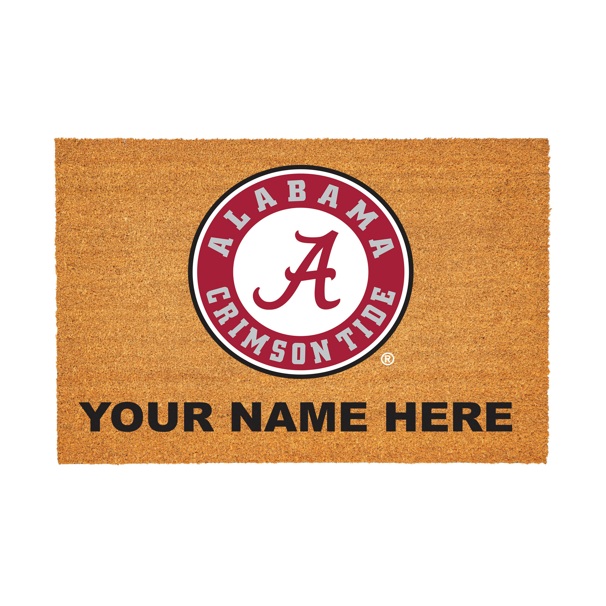 Alabama Crimson Tide 24″ x 36″ Team Logo Personalized Coir Door Mat Alabama Crimson Tide 24″ x 36″ Team Logo Personalized Coir Door Mat