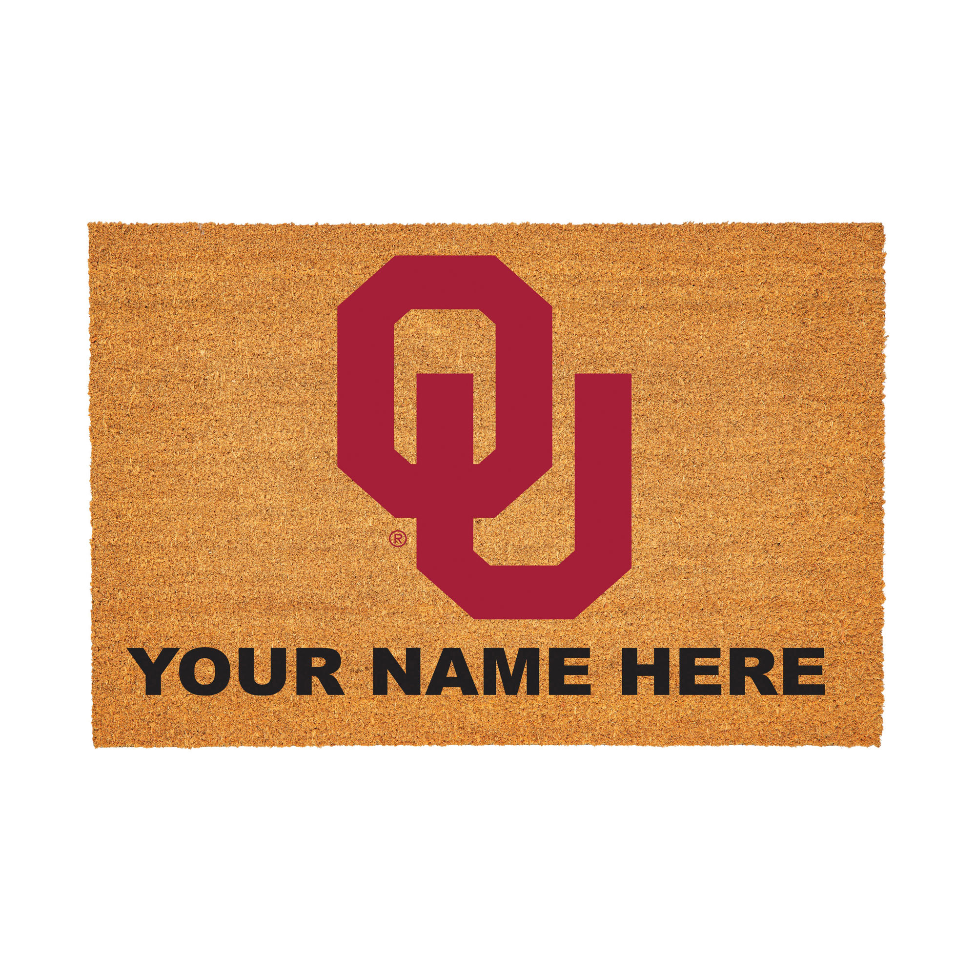 Oklahoma Sooners 24″ x 36″ Team Logo Personalized Coir Door Mat Oklahoma Sooners 24″ x 36″ Team Logo Personalized Coir Door Mat