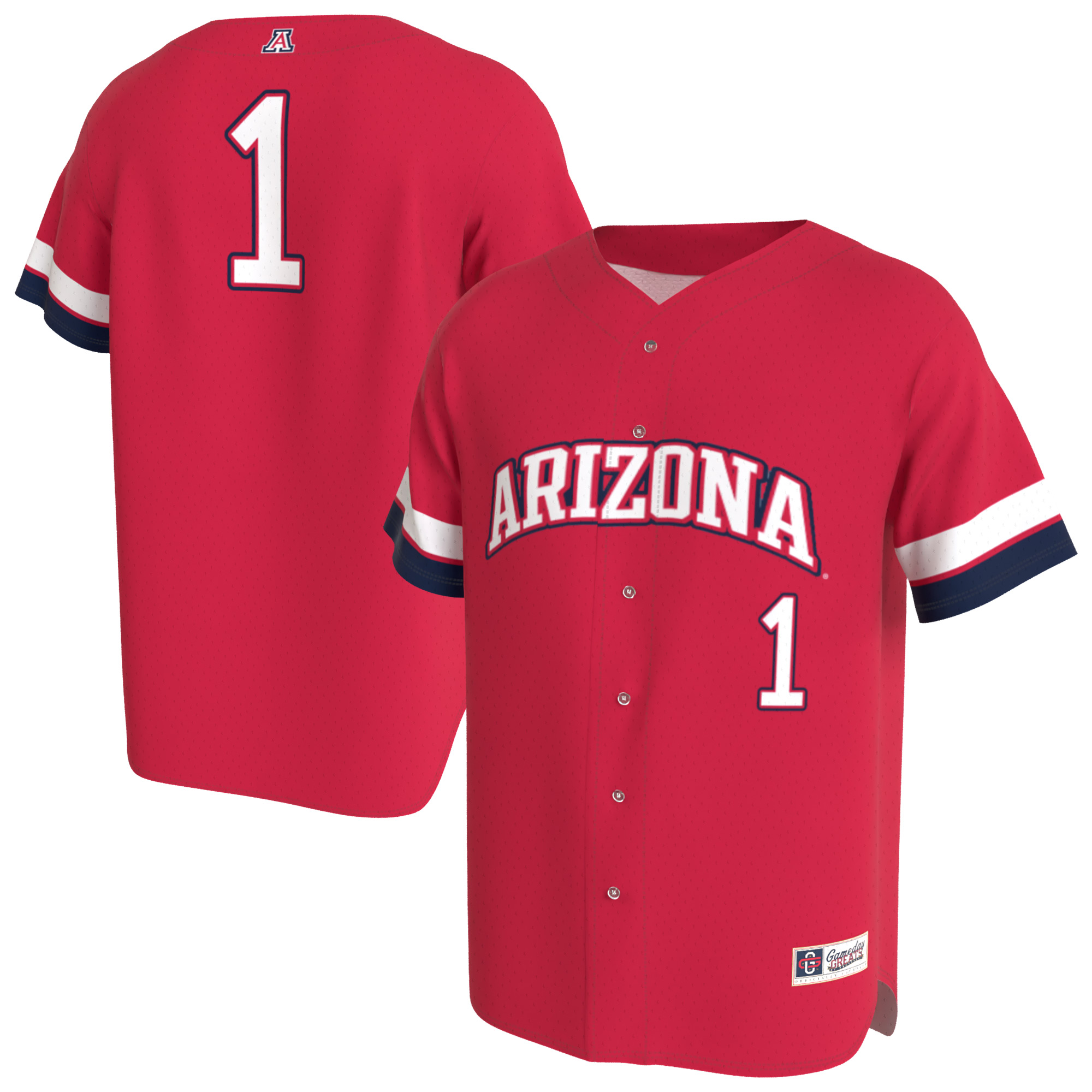 Youth GameDay Greats Red Arizona Wildcats Lightweight Collegiate Baseball Fashion Jersey