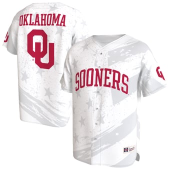 Youth GameDay Greats White Oklahoma Sooners Lightweight Collegiate Baseball Americana Fashion Jersey