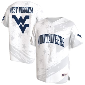 Youth GameDay Greats White West Virginia Mountaineers Lightweight Collegiate Baseball Americana Fashion Jersey