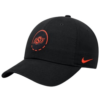 Men's Nike  Black Oklahoma State Cowboys Primetime Basketball Club Adjustable Hat
