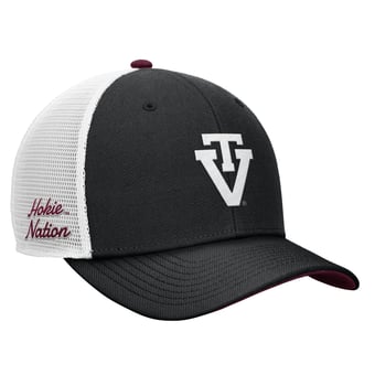 Men's Nike Black Virginia Tech Hokies Legacy Mascot Adjustable Trucker Hat