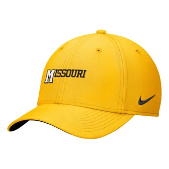 Men's Nike Gold Missouri Tigers Primetime SwooshFlex Dri-FIT Hat
