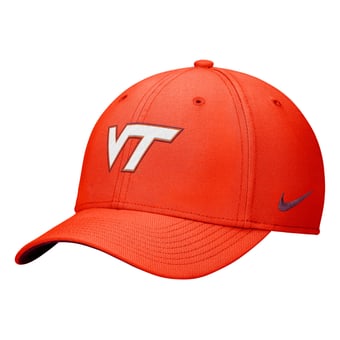Men's Nike Orange Virginia Tech Hokies Primetime SwooshFlex Dri-FIT Hat